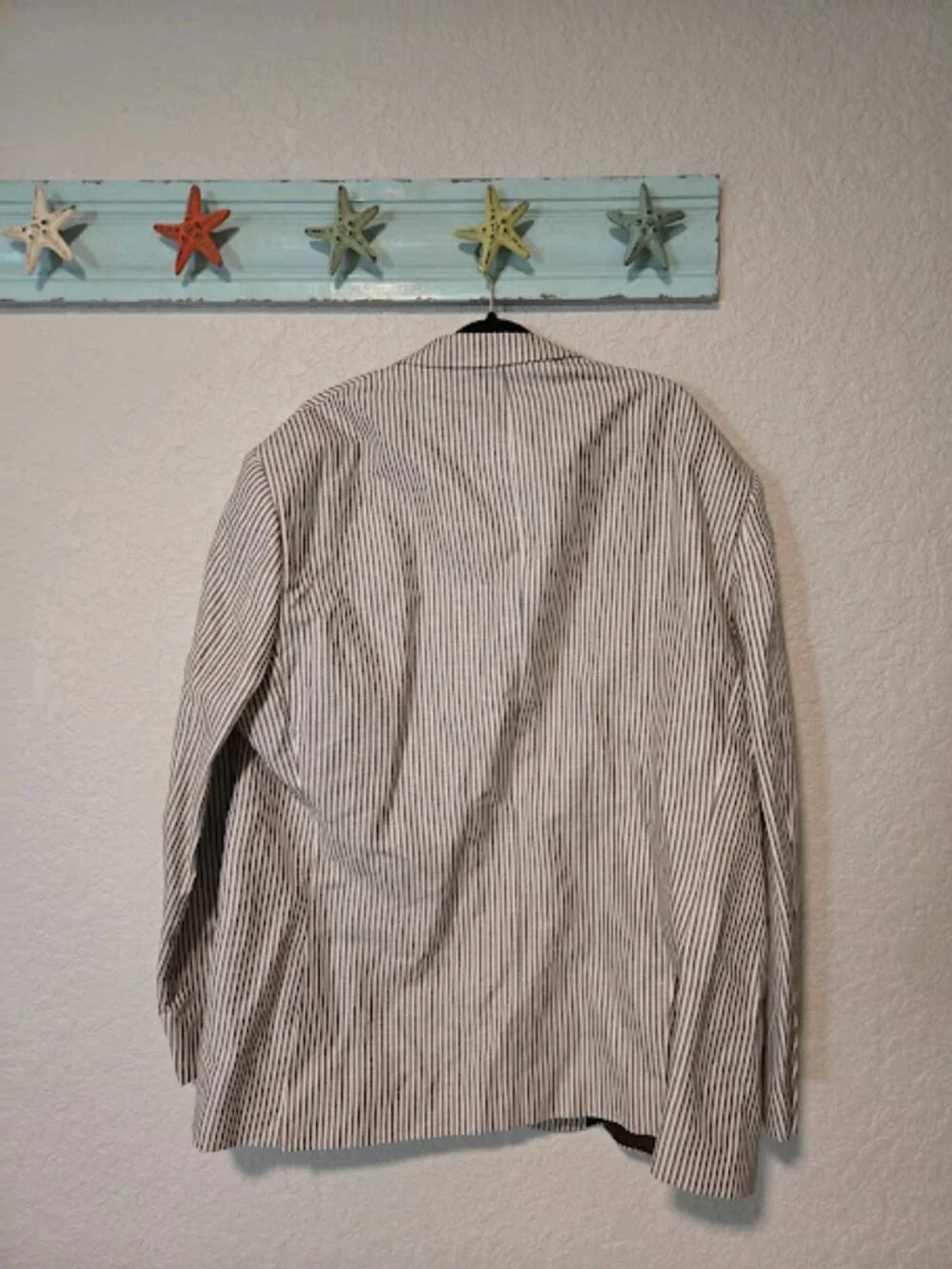 J. Peterman Striped Suit Jacket